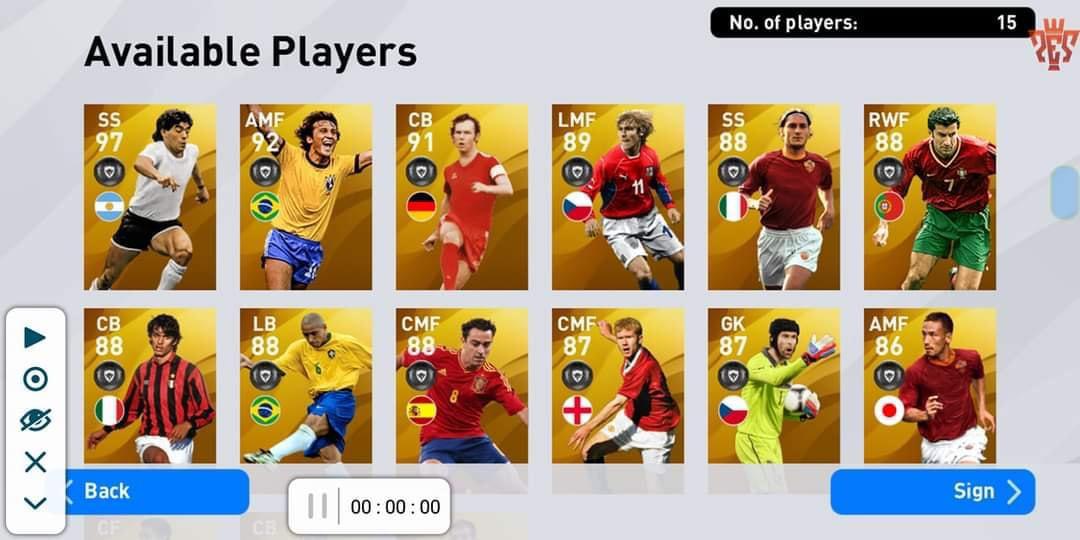 Pes mobile top up