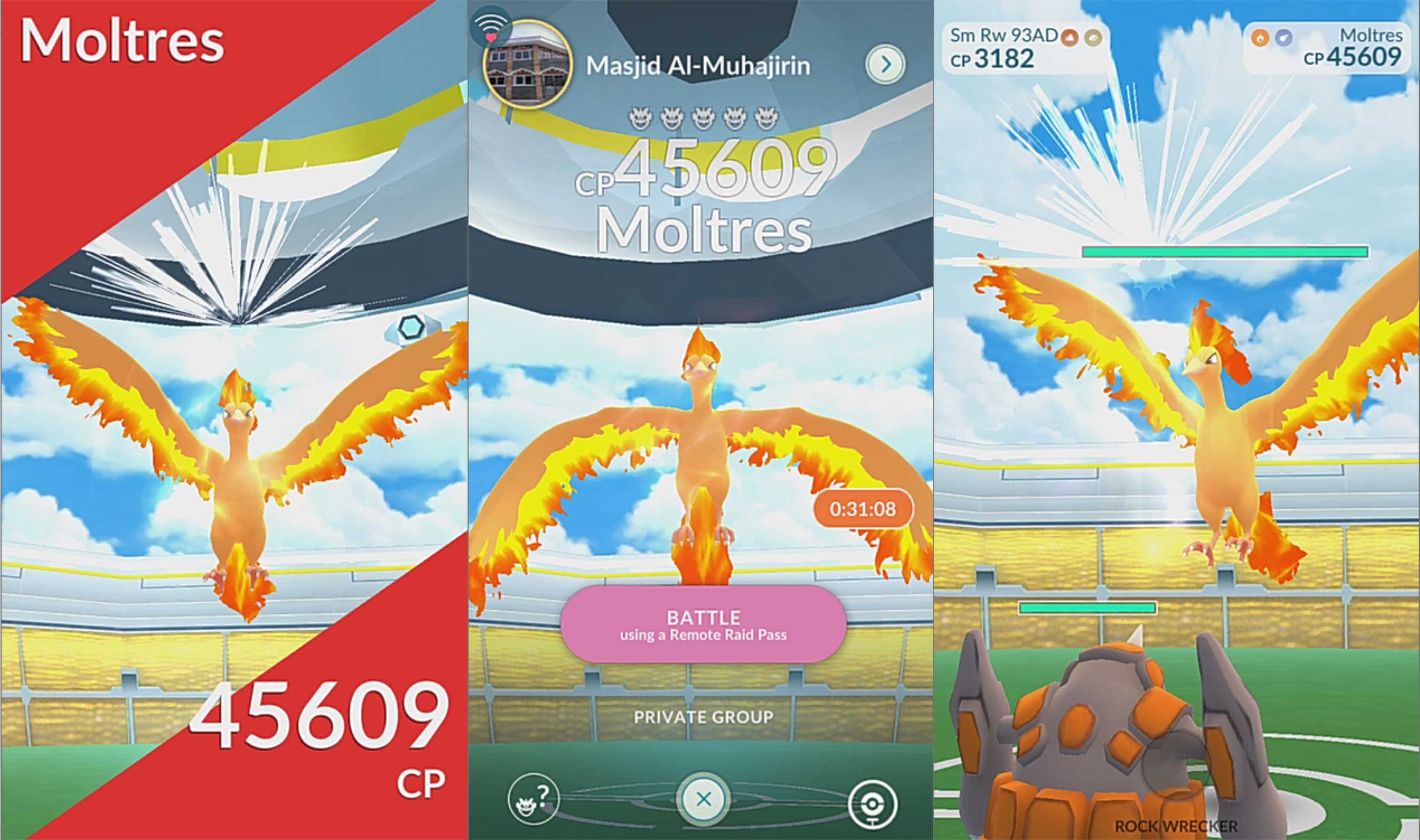 Moltres Pokémon GO Raid Battle Tips