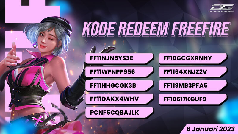 Latest Free Fire FF Redeem Code January 6th, 2023. Get the Rewards