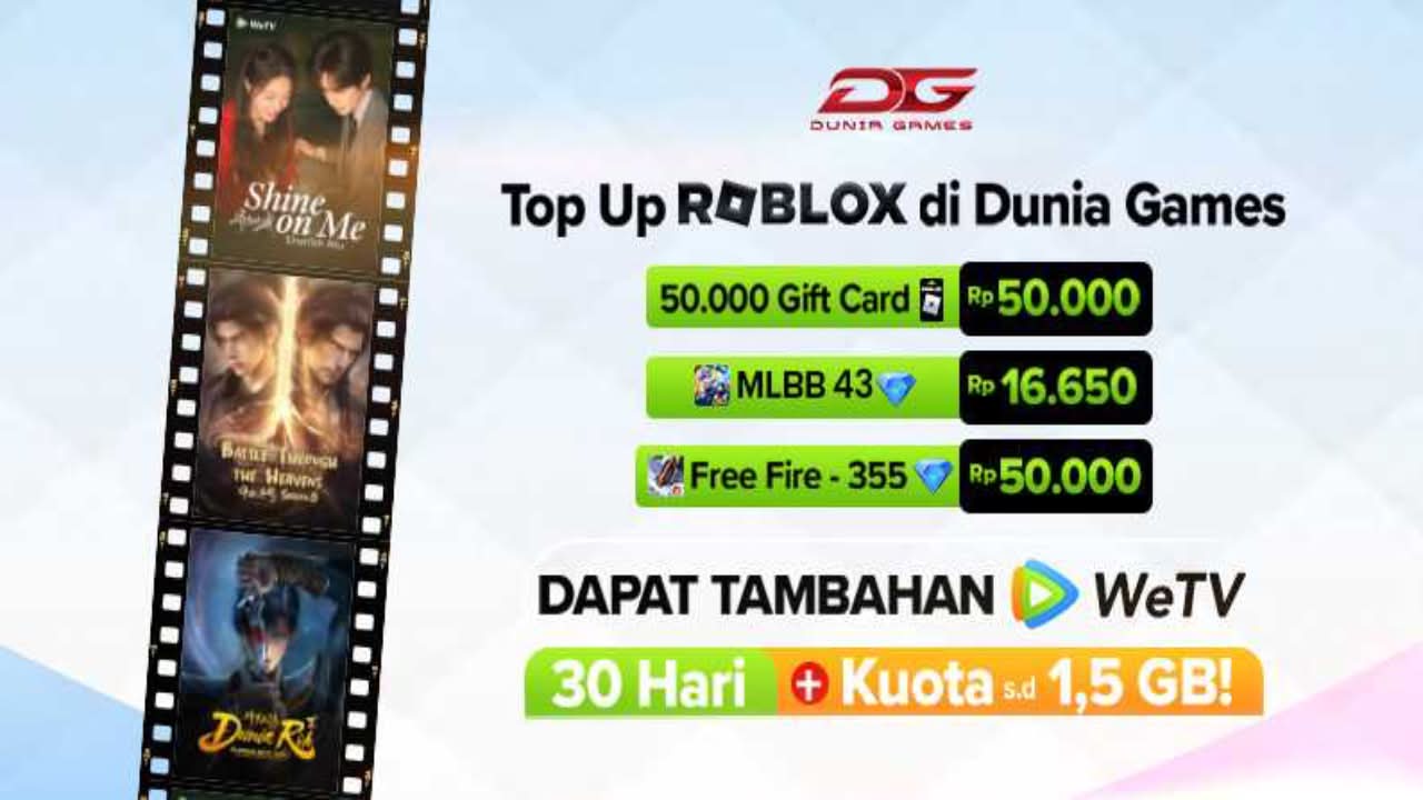 Promo Bonus Top Up diamond FF di Dunia Games Promo Bonus Top Up diamond FF di Dunia Games