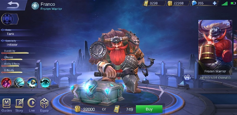 MLBB New Legend Skin: Franco – King of Hell is coming soon