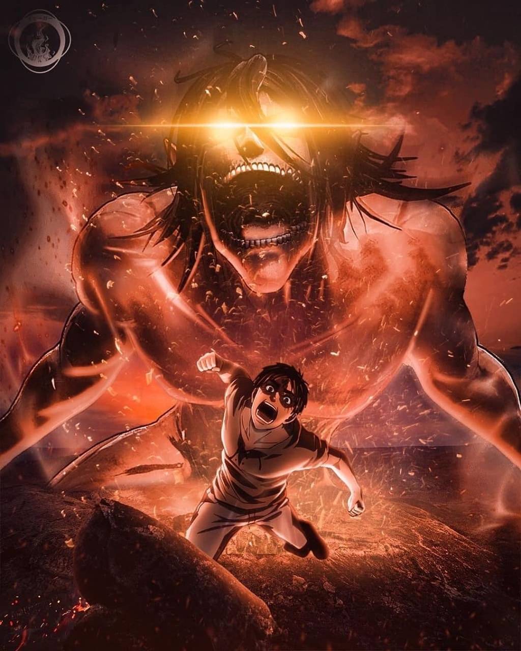 Attack On Titan Eren Yeager, eren titan form HD wallpaper | Pxfuel