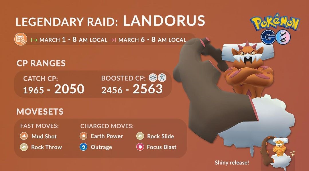 Pokémon GO: Landorus Therian; como pegar, ataques e counters
