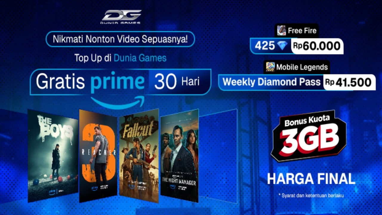 Promo Bonus Top Up diamond FF di Dunia Games Promo Bonus Top Up diamond FF di Dunia Games