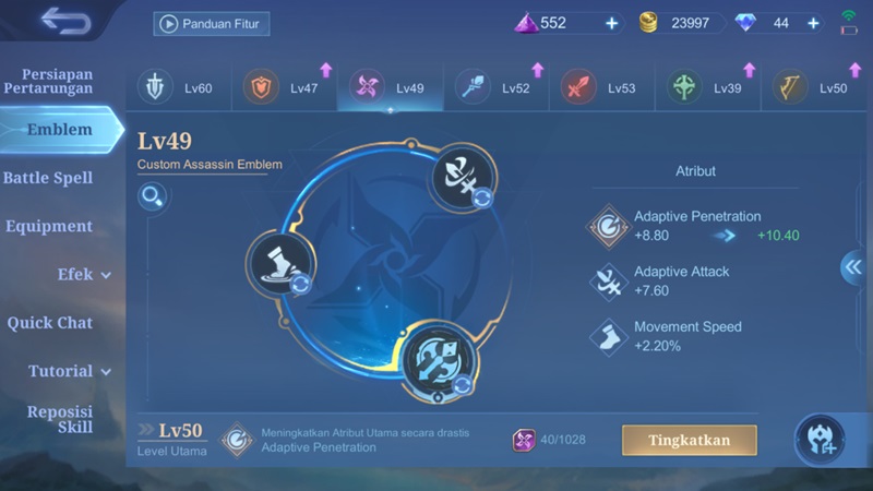 Chou Roamer Damage Build and Emblem by Drian, the Damage is Unreal ...