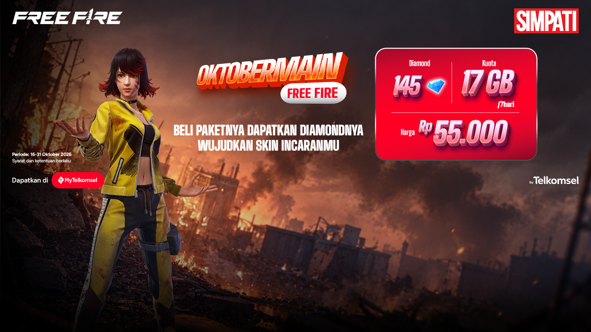Promo OktoBermain SIMPATI: Top Up ML, FF, dan Roblox Lebih Hemat
