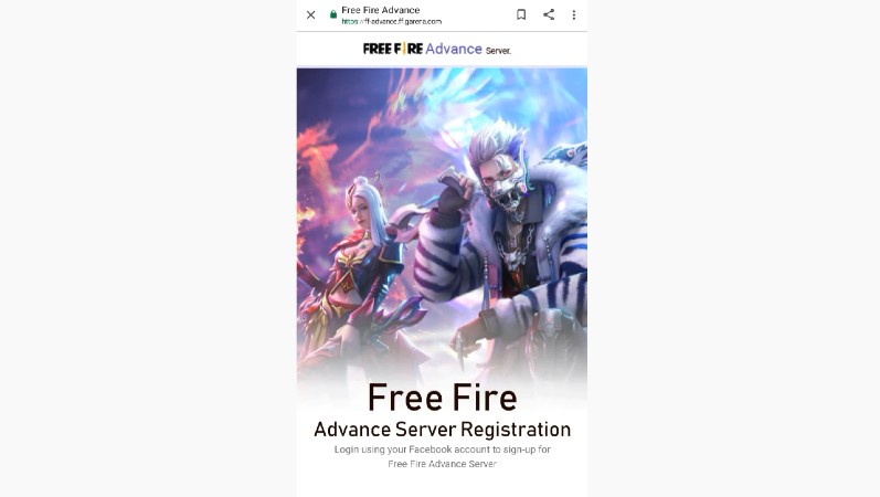 cara daftar advance server free fire juli 2021