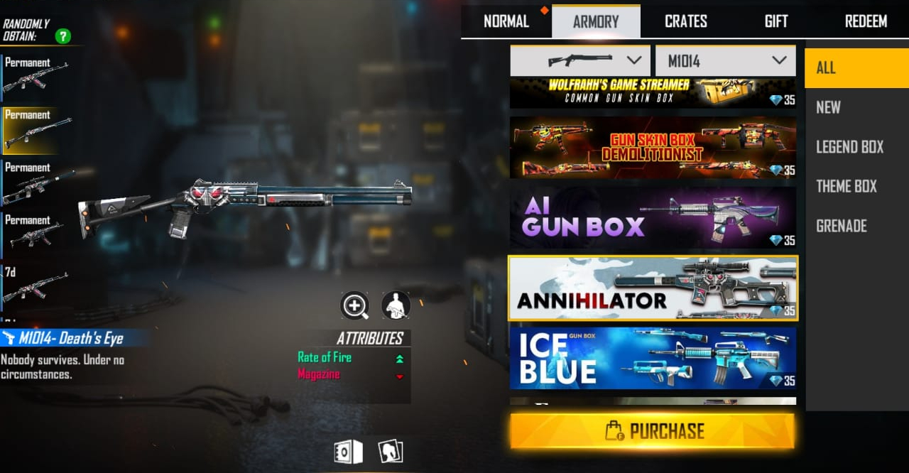 Here Are Best 5 Gun Skins For M1014 Shotgun In Free Fire Collect Them All Dunia Games