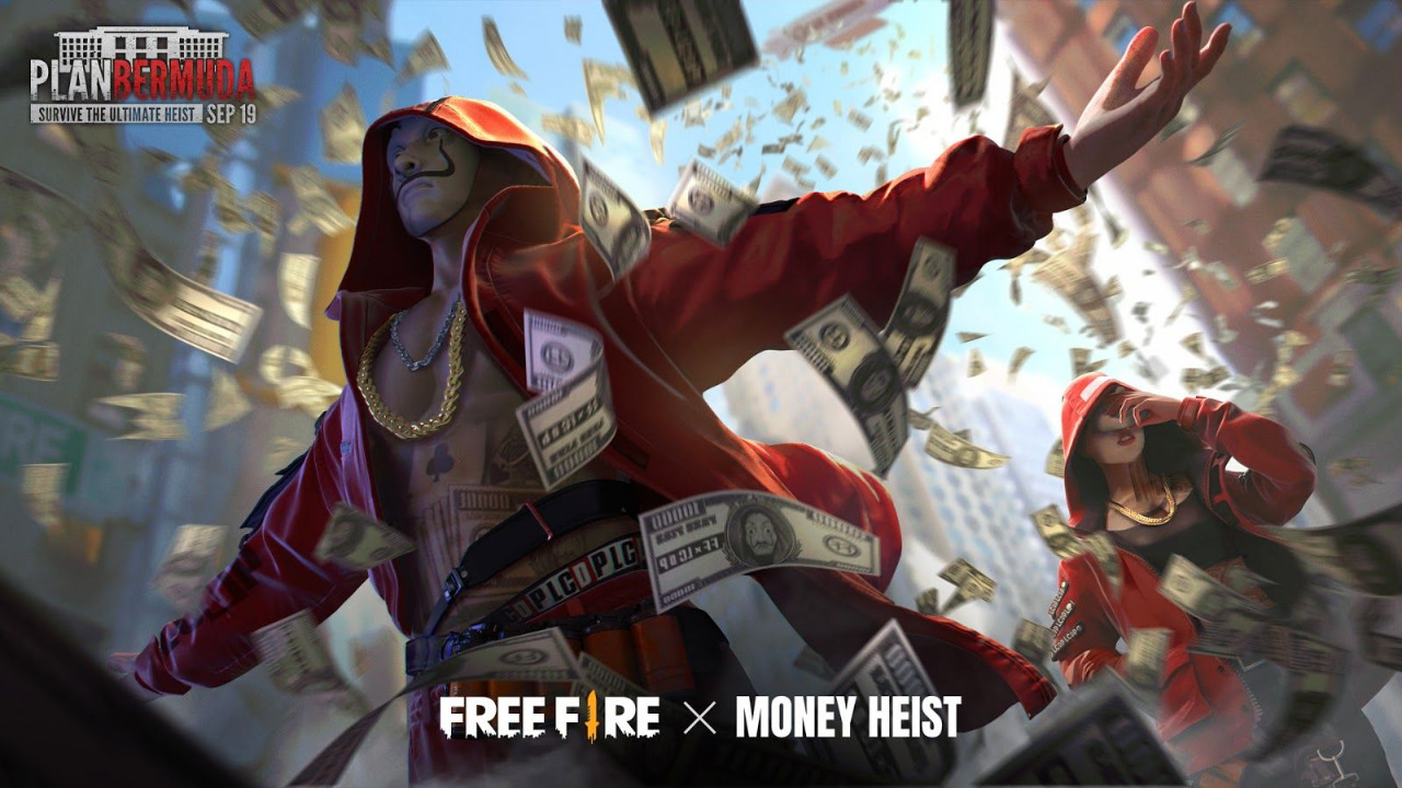 Kolaborasi Free Fire X Money Heist Siap Hadirkan Konten In Game Eksklusif Dunia Games