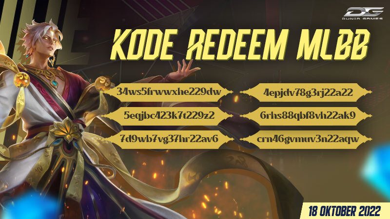 Mobile Legends Redeem Codes (18 October 2022)